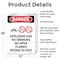 Signmission Explosive Gas No Smoking Danger Sign, Aluminum, 12in W x 18in L, 2PK OS-2PACK-DS-A-1218-V-1209 - alternate 5